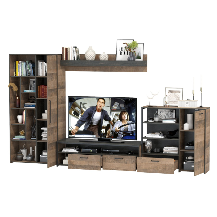 Стенки для гостиной, Гостиная в стиле лофт Трувор № 47