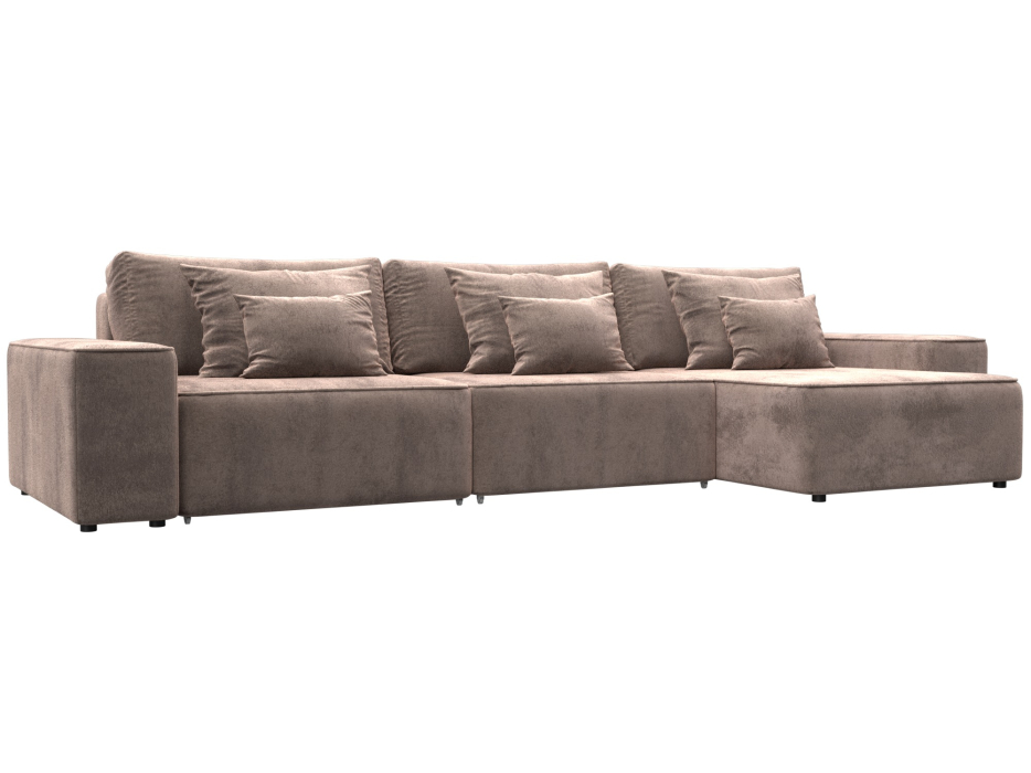 Диваны угловые в гостиную, Диван угловой Лига-074 угол универсальный, велюр TOWER