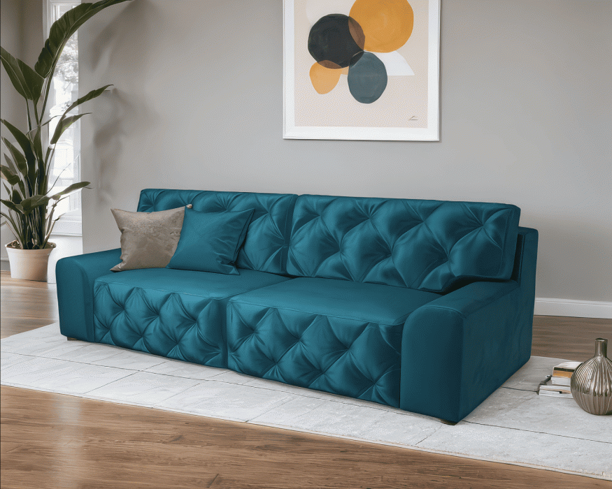 Диваны кровати со спальным местом, Диван прямой тик-так Милан (Бархат)