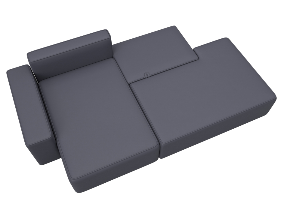 Диваны угловые в гостиную, Диван угловой Лига-079 угол левый, экокожа GRIFON