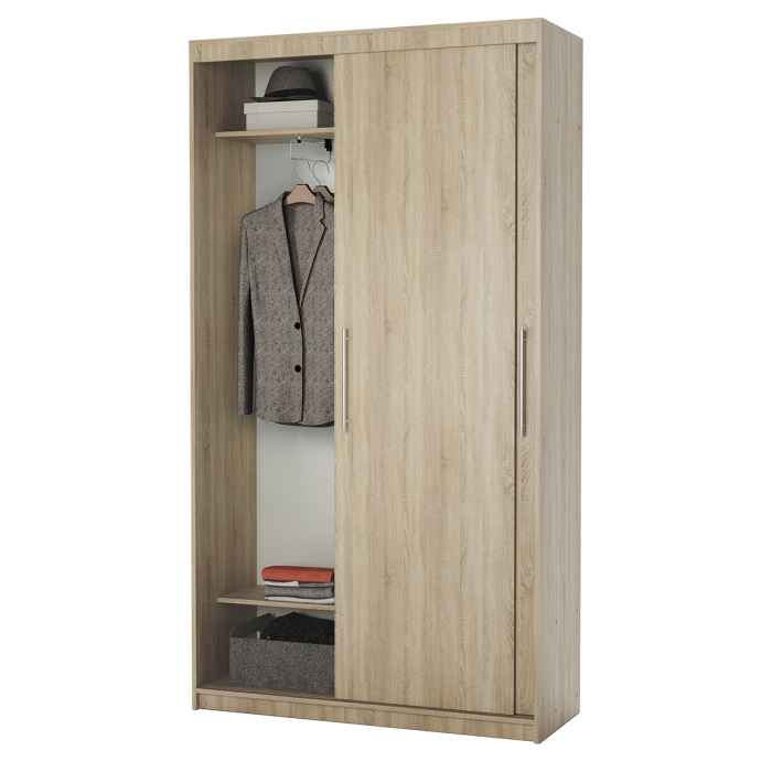 Шкафы-купе 2-х дверные, Шкаф-купе 2-х дверный Эконом платяной 120х45х200