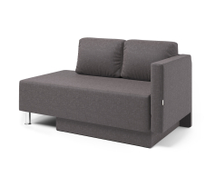 Диваны прямые кухонные, Кушетка Леон правый, рогожка