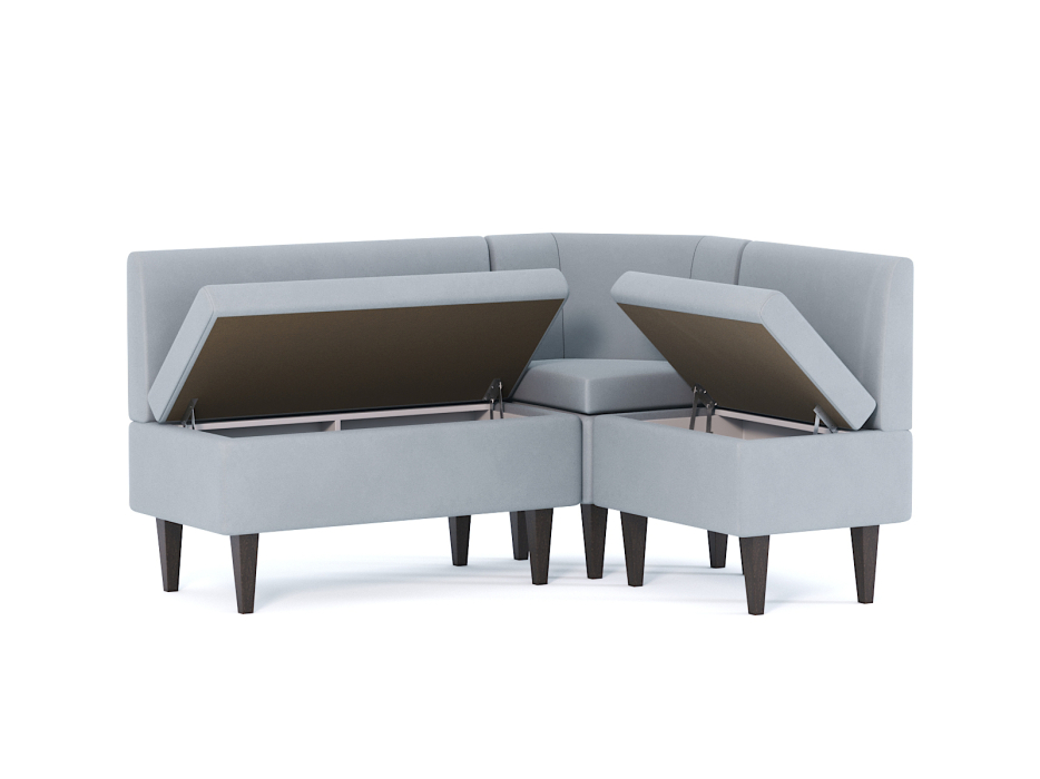 Кухонные уголки, Диван кухонный угловой Лео, велюр