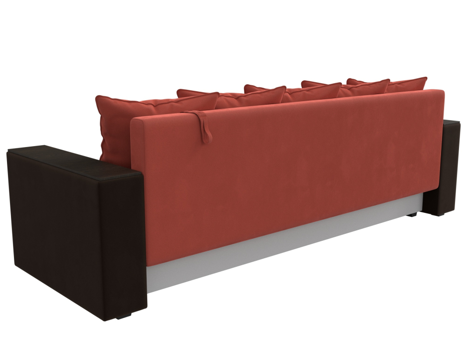 Диваны кровати со спальным местом, Диван прямой Дубай Лайт полки слева, микровельвет