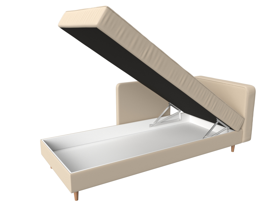 Кушетка кровать, Кушетка Прайм, экокожа, правый угол