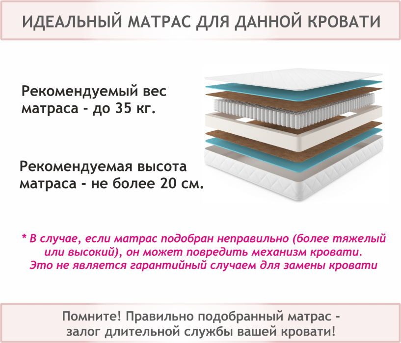 Мягкая кровать, Мягкая кровать-софа без изголовья Base 1600 с подъемным механизмом