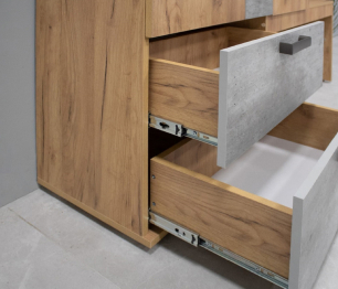 Прихожая Трамп, крафт/бетон