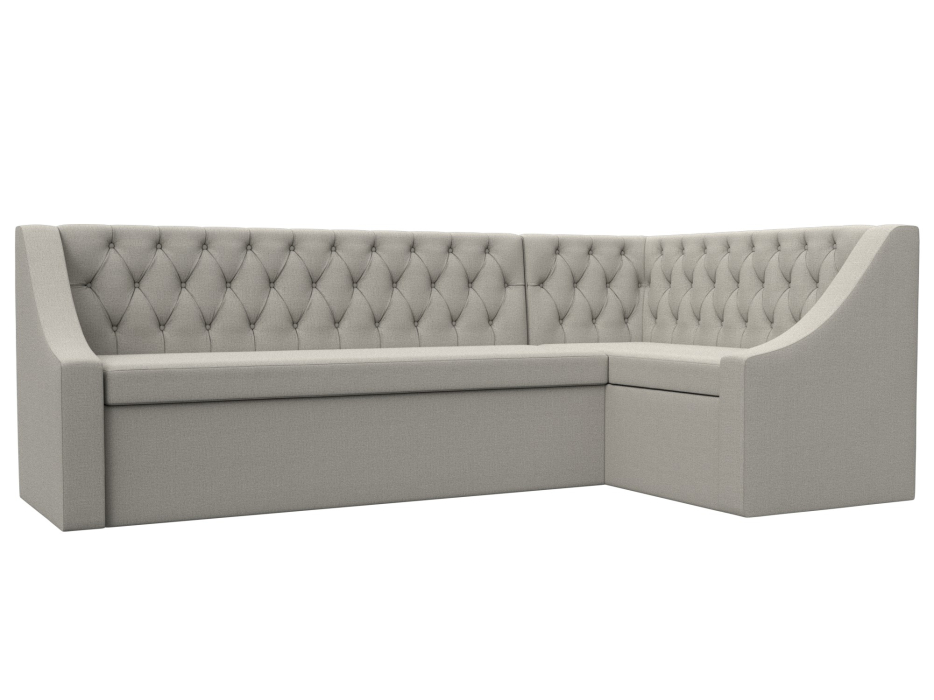 Диваны угловые кухонные, Диван кухонный угловой Мерлин правый угол, рогожка Амур