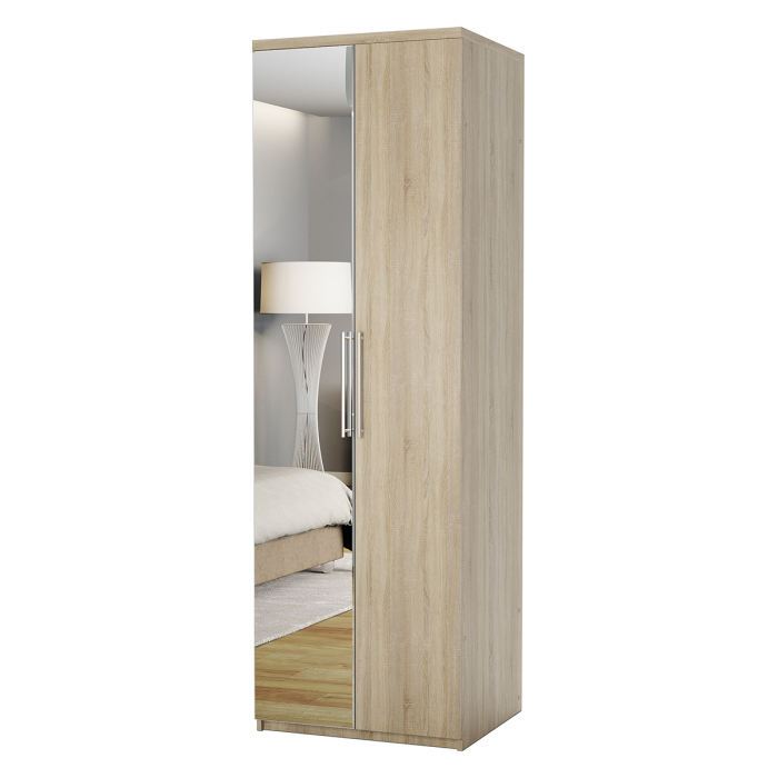 Для одежды, Шкаф с полками Комфорт МП-21 100х60 с зеркалом