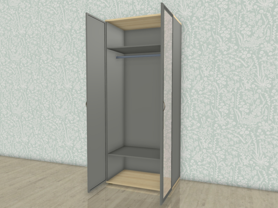 Шкафы двухстворчатые, Модульная система Карина Шкаф ШК-1004 с зеркалом