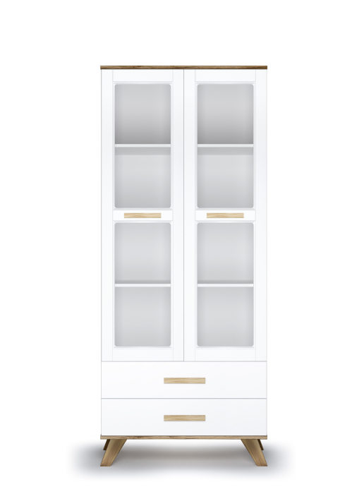 Витрины, ВЕГА СКАНДИНАВИЯ  Шкаф-витрина с ящиками