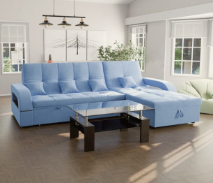 Модульный диван Майами-2,микровелюр,антивандальная ткань,венеция