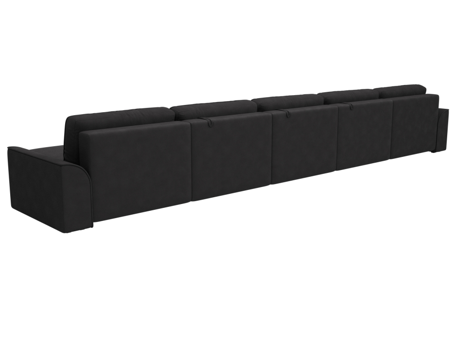 Диваны еврокнижки, Диван П-образный Лига-048 НПБ МегаЛонг, замша JOLY