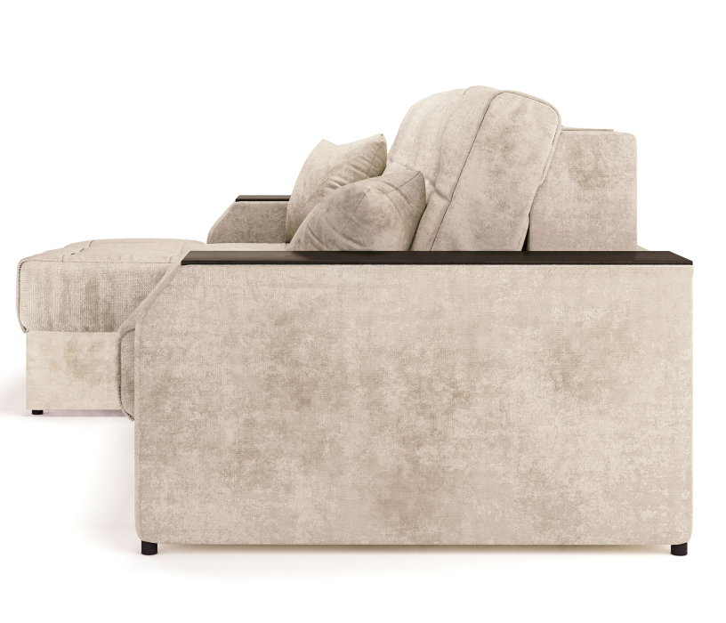 Диваны угловые в гостиную, Угловой диван-кровать Лас-Вегас левый, шенилл