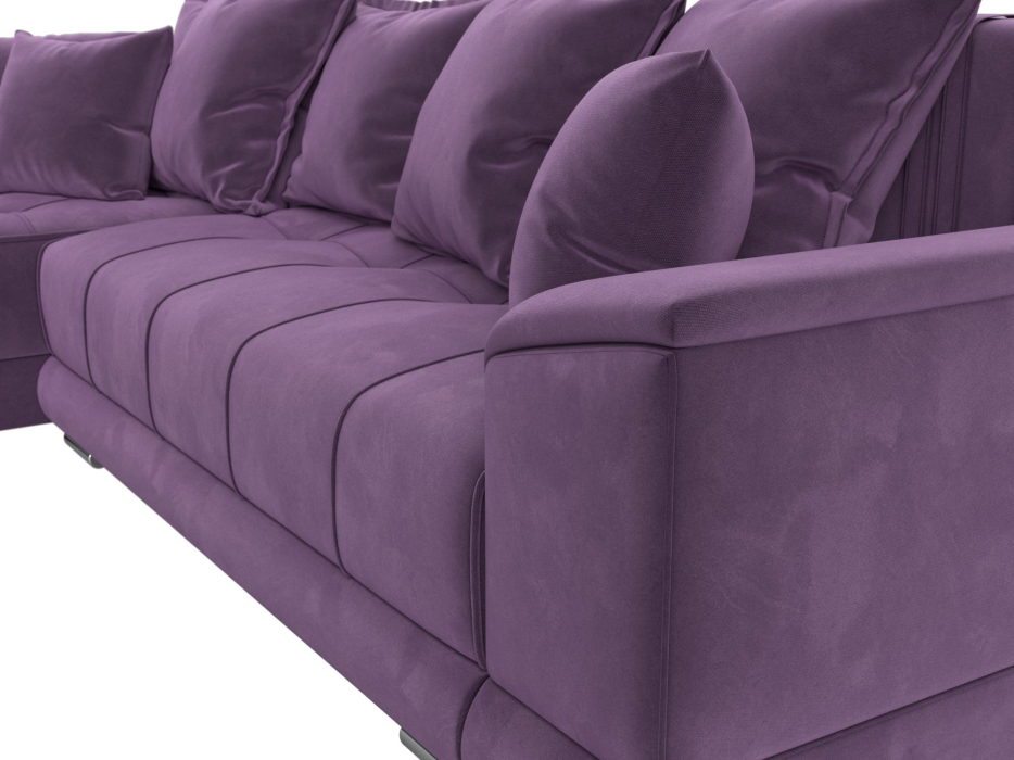 Диваны угловые в гостиную, Угловой диван НордСтар левый угол, микровельвет