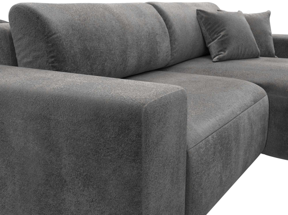 Диваны угловые в гостиную, Диван угловой Лига-036 НПБ Классик правый угол, велюр TOWER 