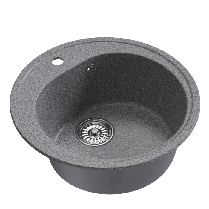 Кухонные мойки, Мойкa ML-GM11 круглая, 500мм (глуб. чаши 180) NEW*