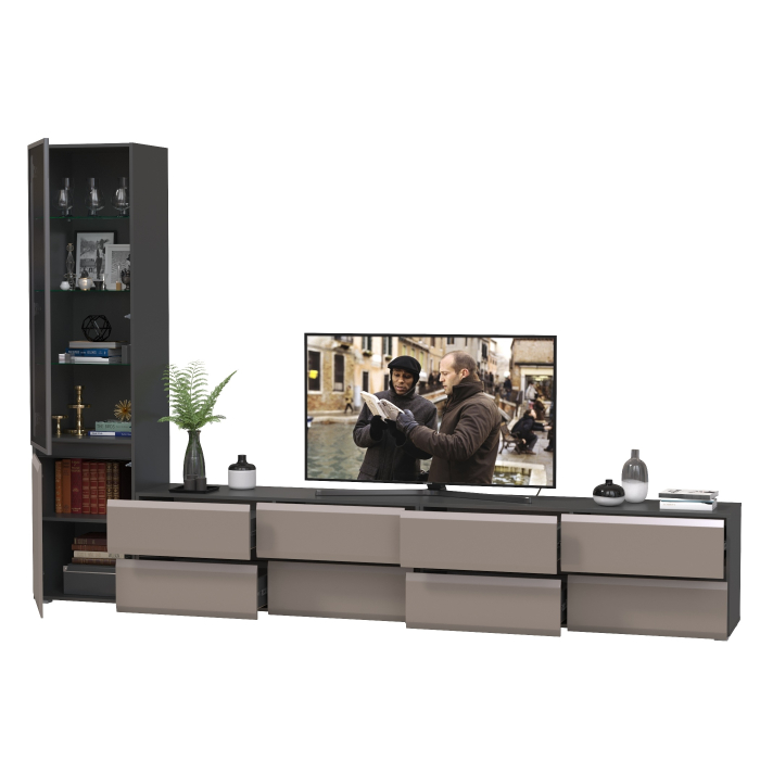 Стенки для гостиной, Стенка в гостиную модульная Сидней № 129