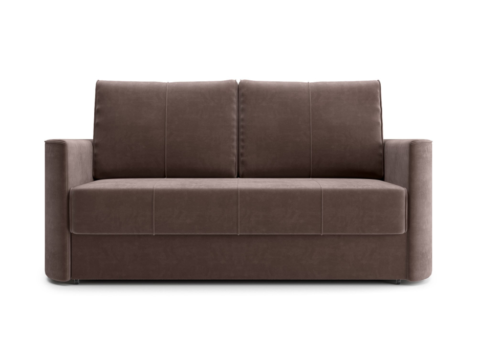 Диваны еврокнижки, Диван прямой Амми двухместный, Трехсекционная еврокнижка, велюр