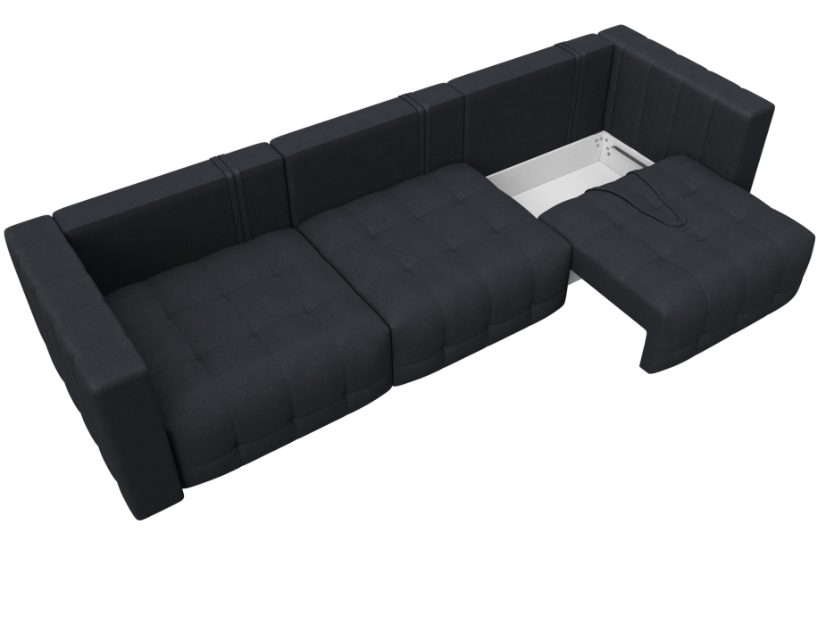 Дизайнерские диваны для гостиной, Диван прямой Лига-052 НПБ Лонг, замша JOLY