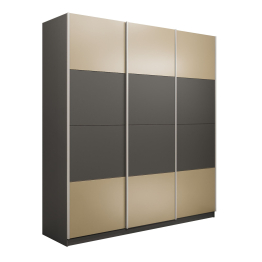 Шкаф-купе Эста 3-х дверный ДСП/Стекла фисташка/Доводчик 240х66х240