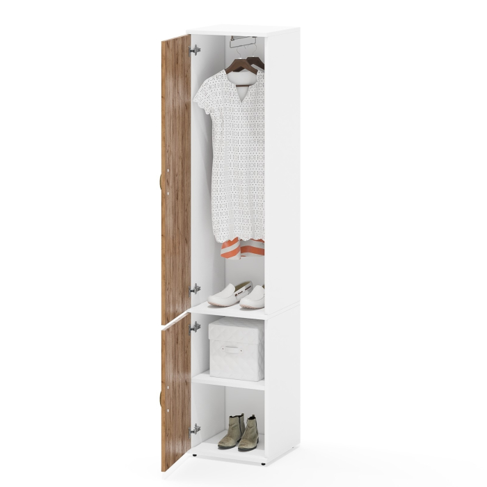 Для одежды, Пенал с выдвижной штангой и полкой снизу Лидер-8 МД 21Б