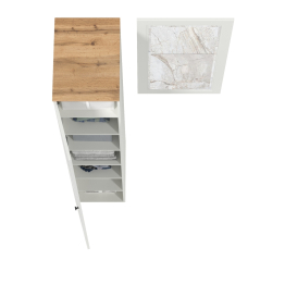 Шкаф-пенал с зеркалом Остин