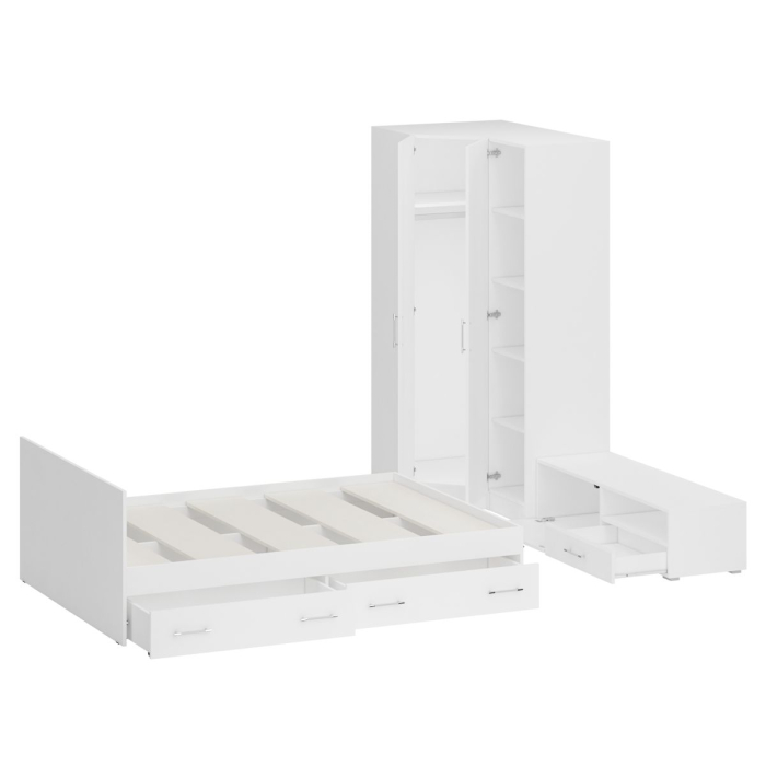 Спальные гарнитуры, Мебель для спальни Стандарт № 4 с кроватью 1400 с ящиками