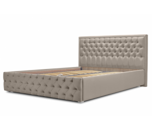 Кровать с мягким изголовьем Флоренция 1600 с подъемным механизмом, микровелюр