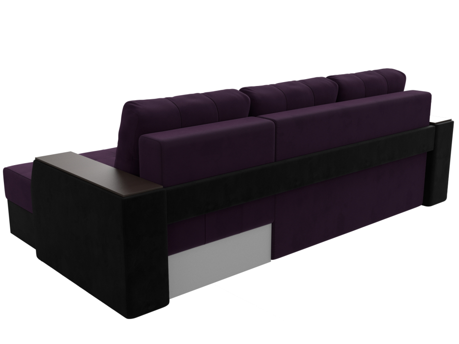 Диваны угловые в гостиную, Угловой диван Эмир БС правый угол, велюр