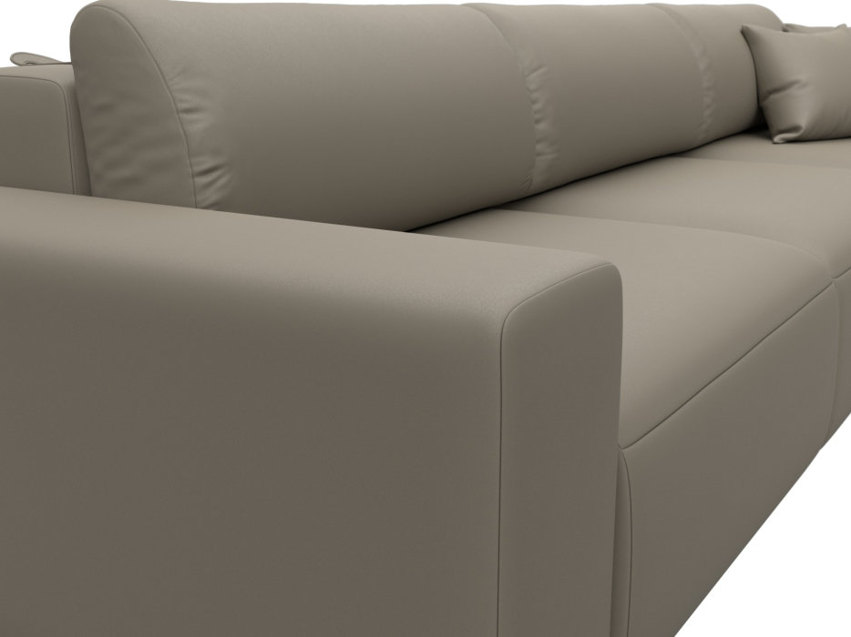 Диваны еврокнижки, Диван прямой Лига-036 НПБ Классик Лонг, экокожа GRIFON