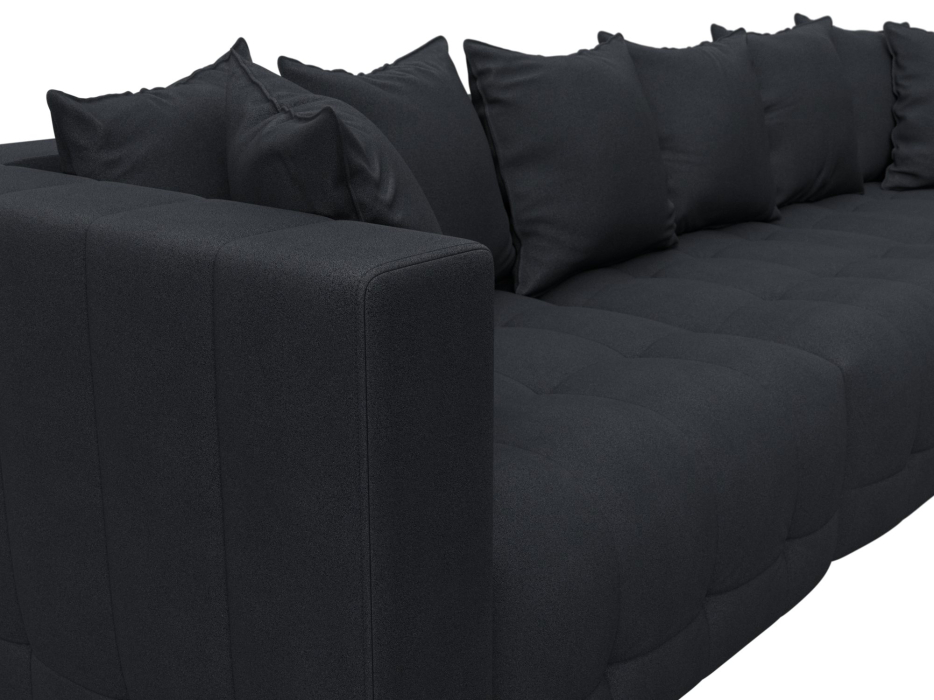 Дизайнерские диваны для гостиной, Диван прямой Лига-052 НПБ Лонг, замша JOLY