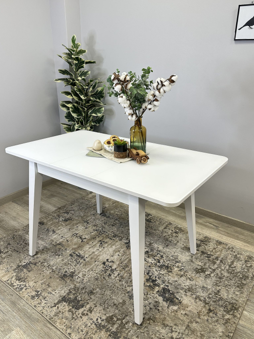 Обеденные столы, Стол KENNER 900 М раздвижной, стекло сатин