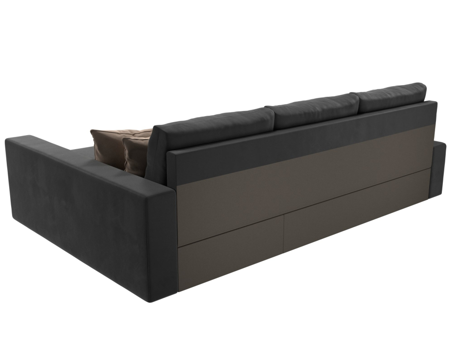 Диваны угловые в гостиную, Угловой диван Версаль, велюр, правый угол