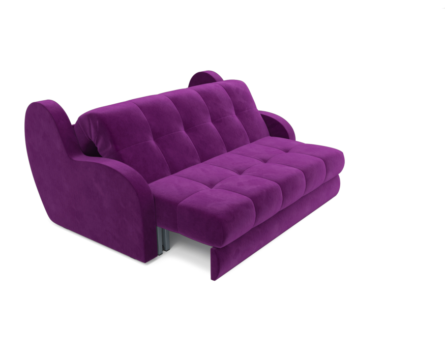 Диваны с ящиком для белья, Диван аккордеон Барон НПБ 140х200 Микровелюр