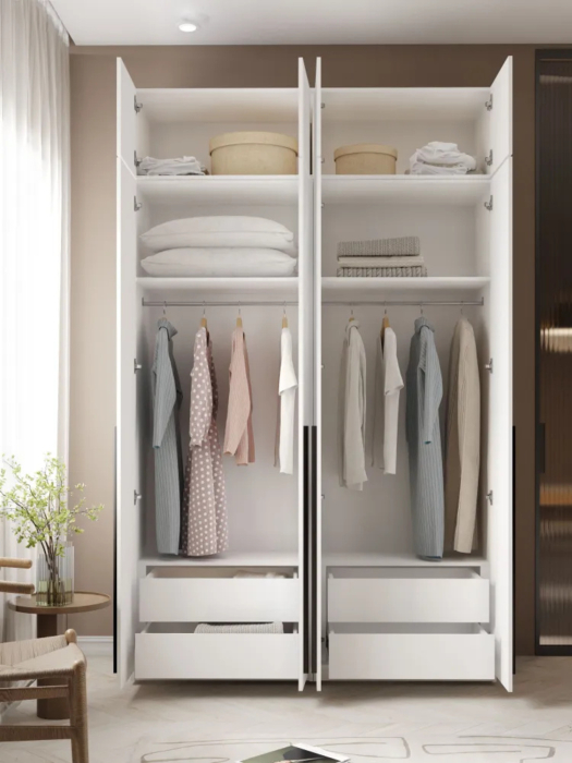 Шкафы распашные, Шкаф распашной 4-х дверный с антресолью София 2600х1600х520 мм