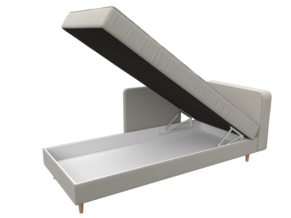 Кушетка диван, Кушетка Прайм правая, рогожка Амур