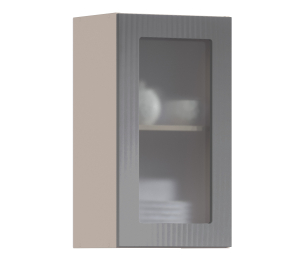 Роял шкаф навесной со стеклом 1 дв 40х72 см