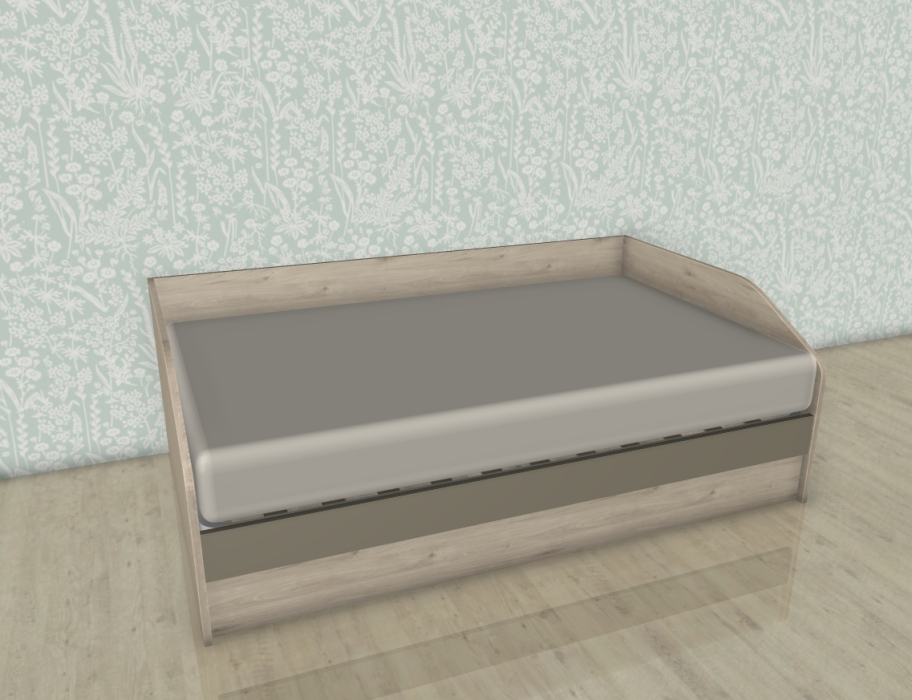 Кровати 120х200, Модульная система Карина Кровать КР-119 Гикори Джексон светлый