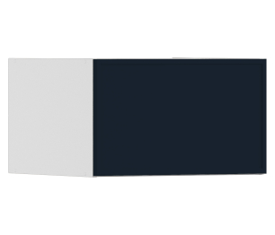 Регина РПГ-260 Полка Белый/МДФ Квадро Синий