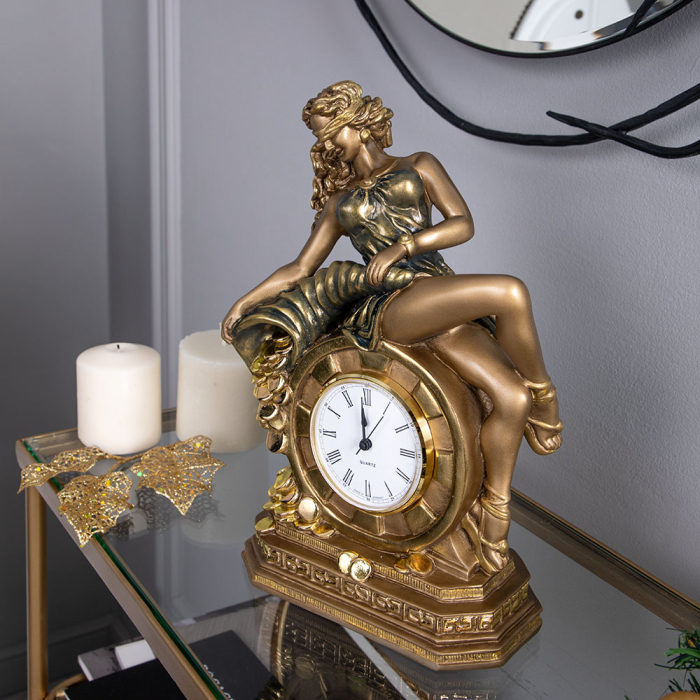 Декор для гостиной, Часы настольные Колесо Фортуны