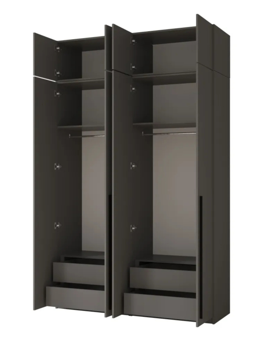 Шкафы распашные, Шкаф распашной 4-х дверный с антресолью София 2600х1600х520 мм