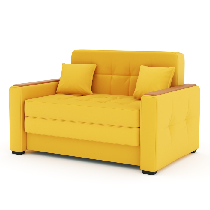 Диваны с ящиком для белья, Диван-кровать Этро Вуд, велюр, 120