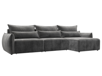 Диван угловой Лига-051 НПБ Лонг угол универсальный, велюр TOWER