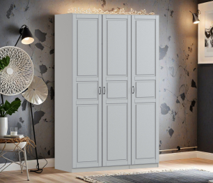 Шкаф трехдверный Макс 1500 мм, вариант №1 (ЛДСП/МДФ)