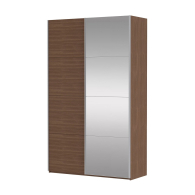 Шкафы-купе 2-х дверные, Шкаф Прайм дуо ДСП+зеркало 2300 х 1400 х 570