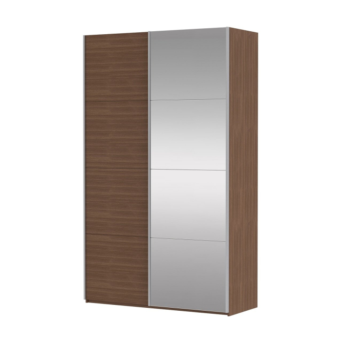 Шкафы-купе 2-х дверные, Шкаф Прайм дуо ДСП+зеркало 2300 х 1400 х 570