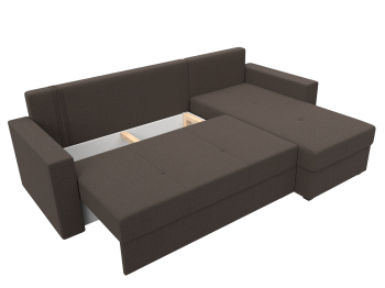 Диван угловой Верона Лайт правый угол, рогожка Амур