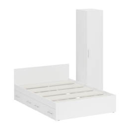 Двуспальная Кровать с ящиками 1400 с пеналом Стандарт