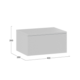 Тумба универсальная тип 1, белый ясень